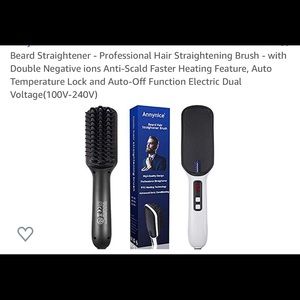 Beard straightener and conditioning